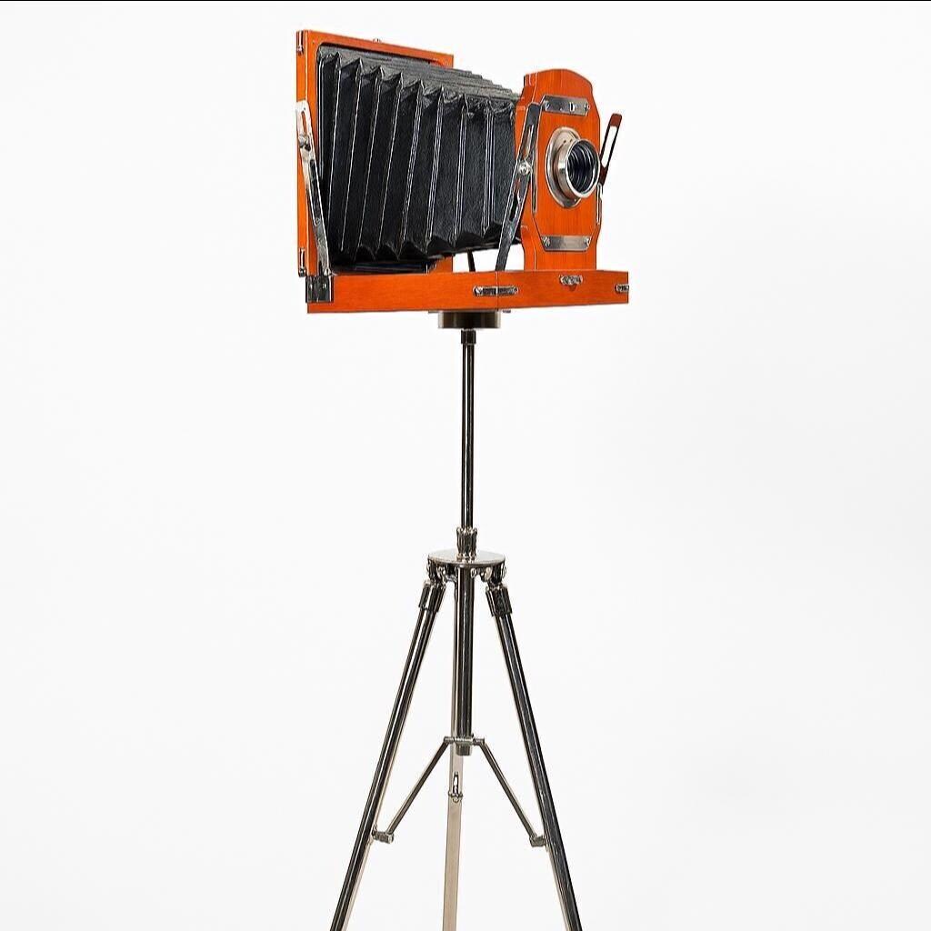 Wooden Studio Camera on Adjustable Tripod view 2