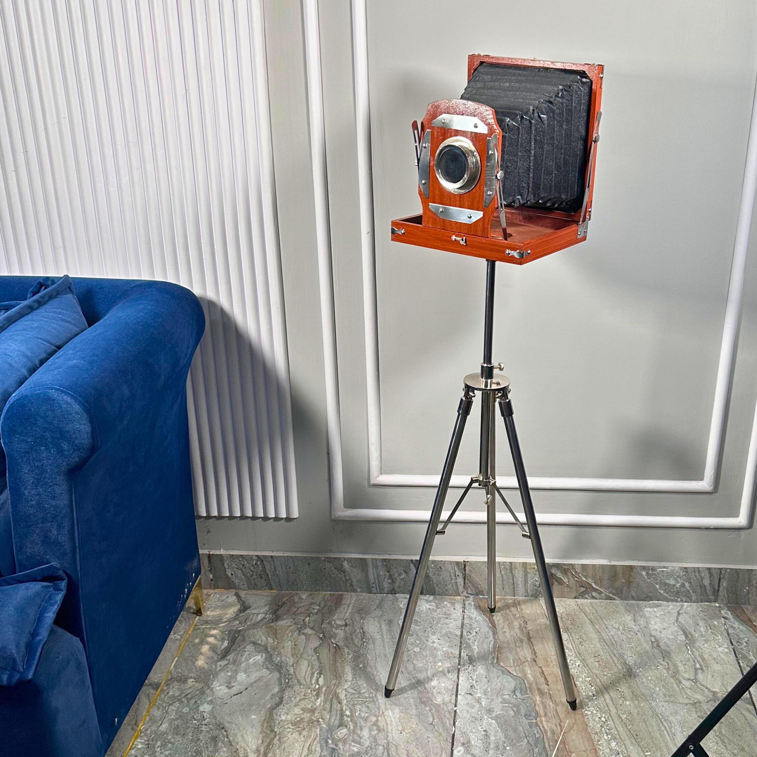 Wooden Studio Camera on Adjustable Tripod view 4