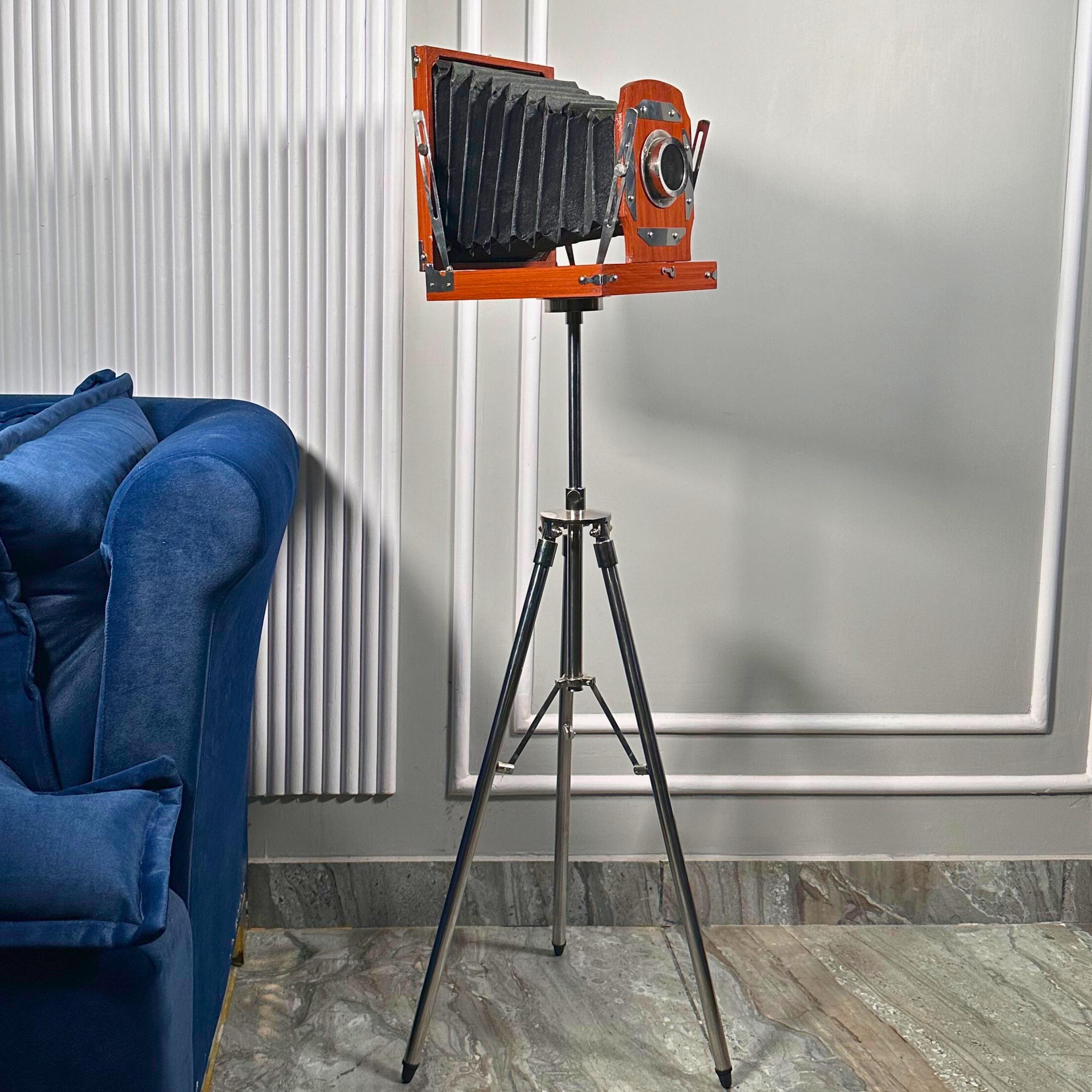 Wooden Studio Camera on Adjustable Tripod view 6