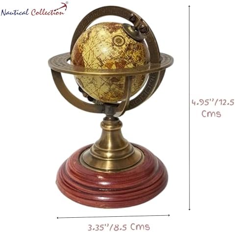 Brass Armillary Globe on MDF Base view 10