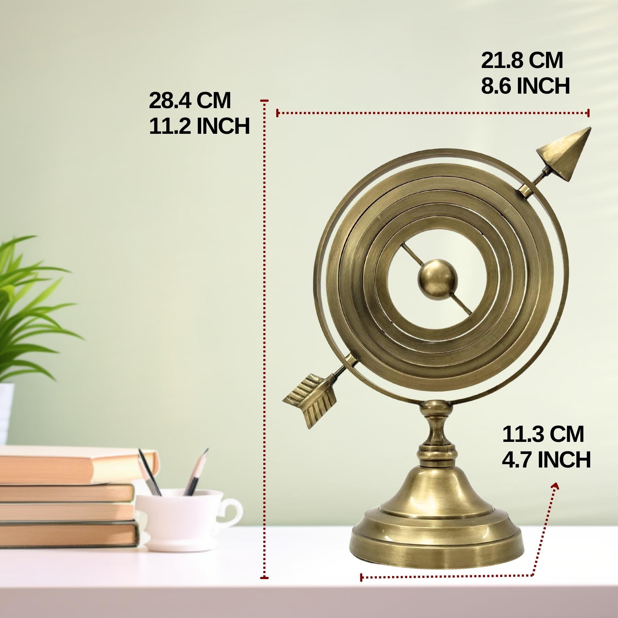 Handmade All-Brass Armillary Sphere Globe view 4