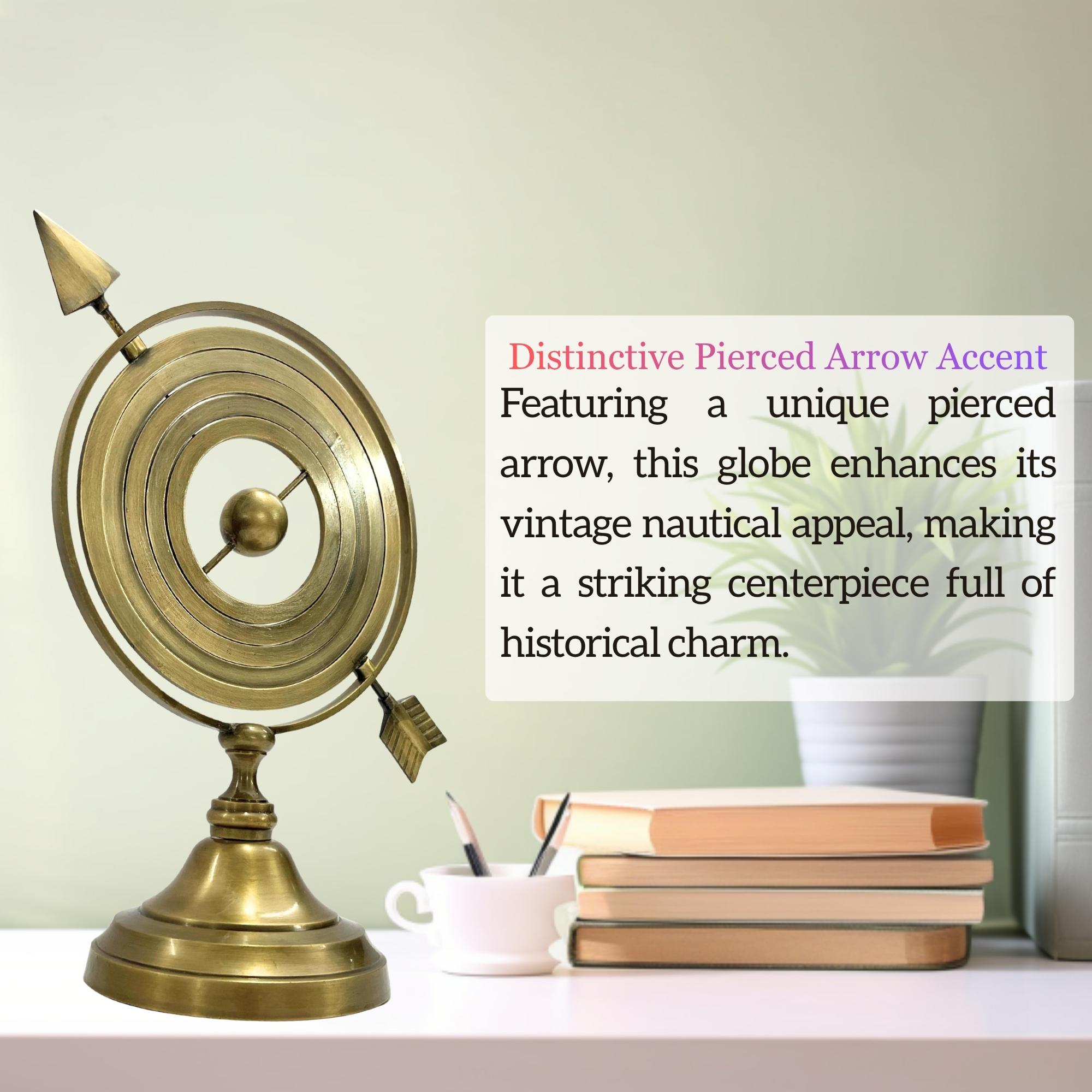 Handmade All-Brass Armillary Sphere Globe view 7