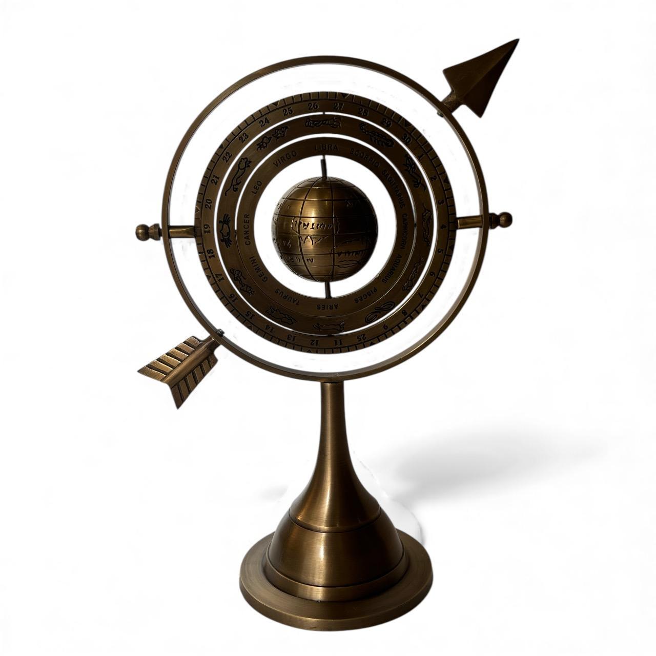 All-Brass Armillary Globe Sphere Nautical view 2