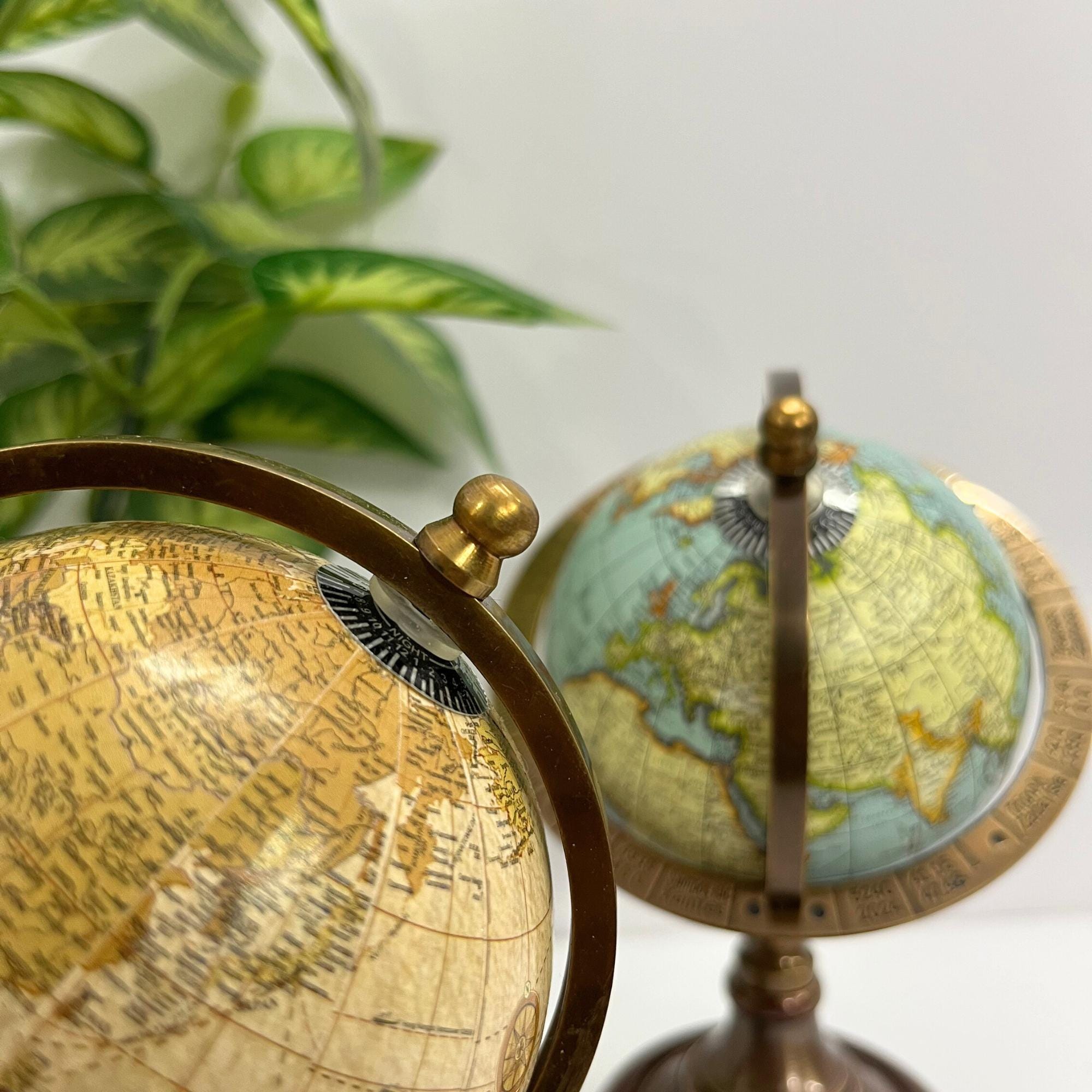 Brass Armillary Sphere with Rotating World view 5