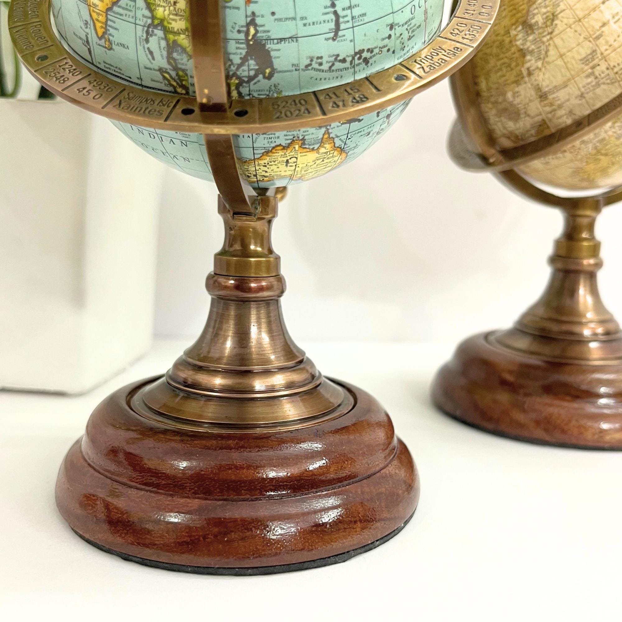 Brass Armillary Sphere with Rotating World view 10