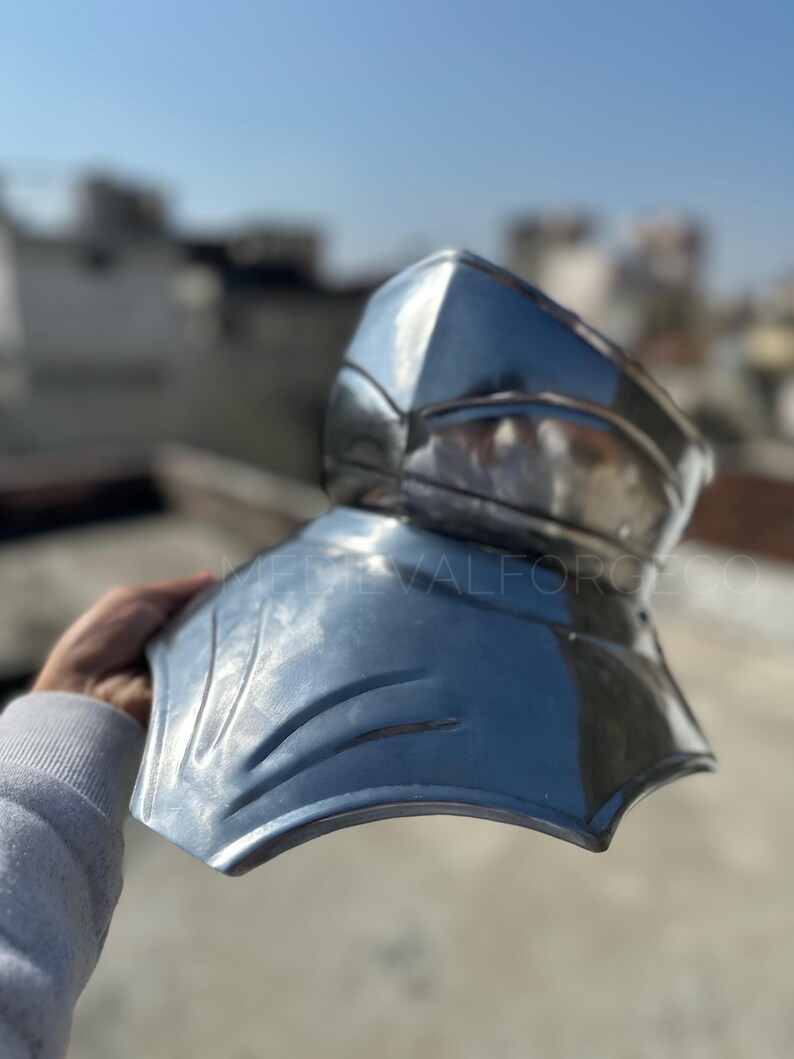 Gothic Sallet Helmet with Bevor and Visor view 11
