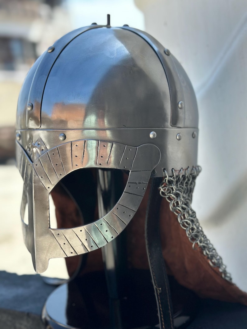 Viking Nasal Chainmail Helmet — Norse Warrior view 5