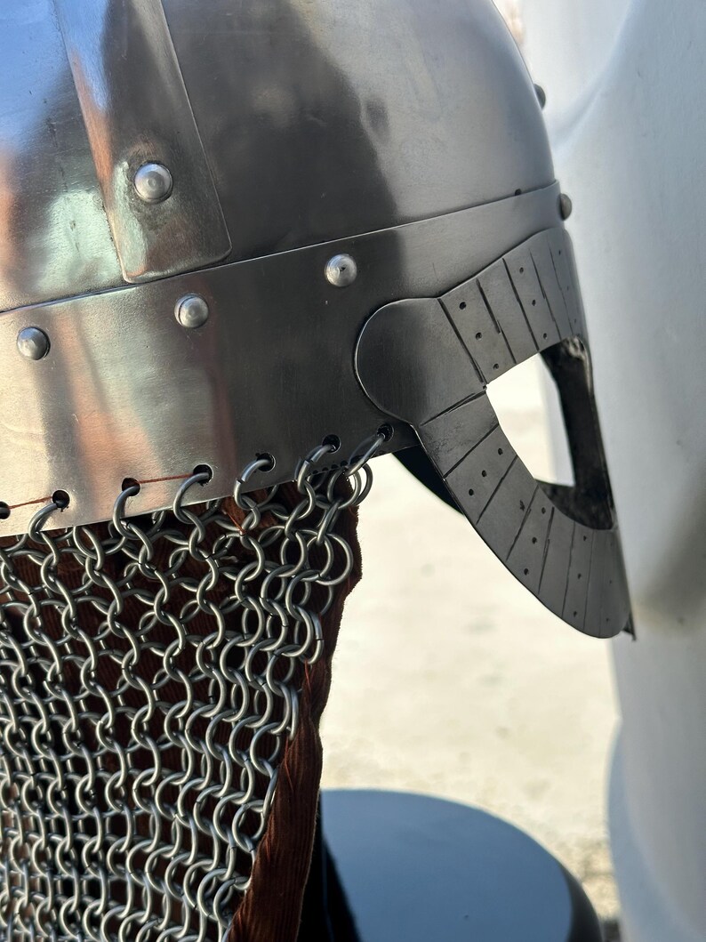 Viking Nasal Chainmail Helmet — Norse Warrior view 6