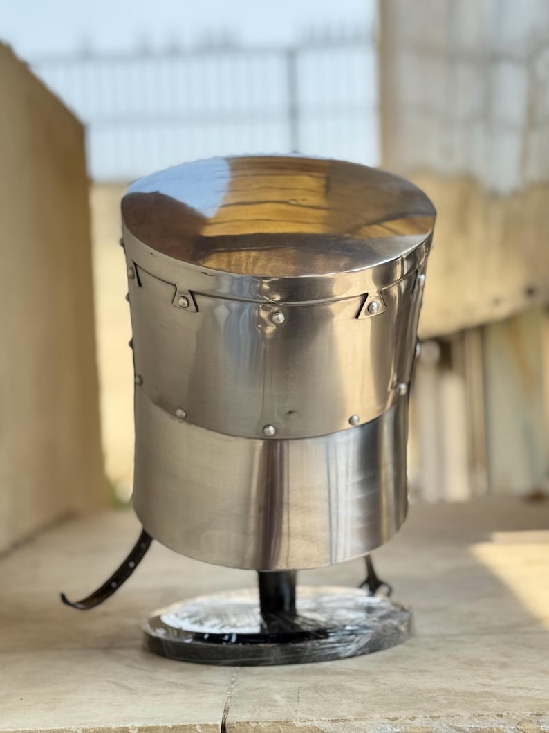 Templar Crusader Knight Helmet — Wearable Steel view 6