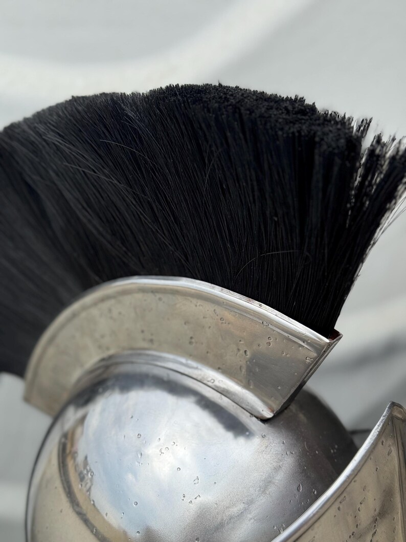 Greek Spartan Helmet — Steel Corinthian view 7
