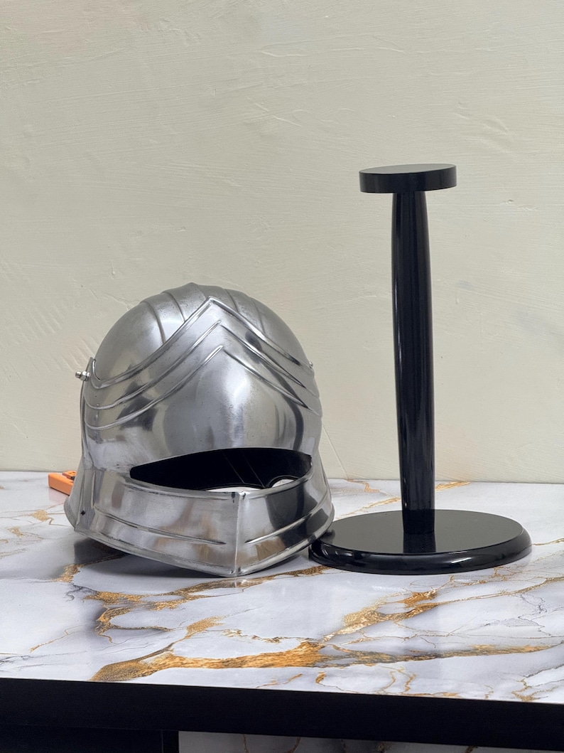 Medieval Knight Crusader Helmet — Wearable Steel view 2