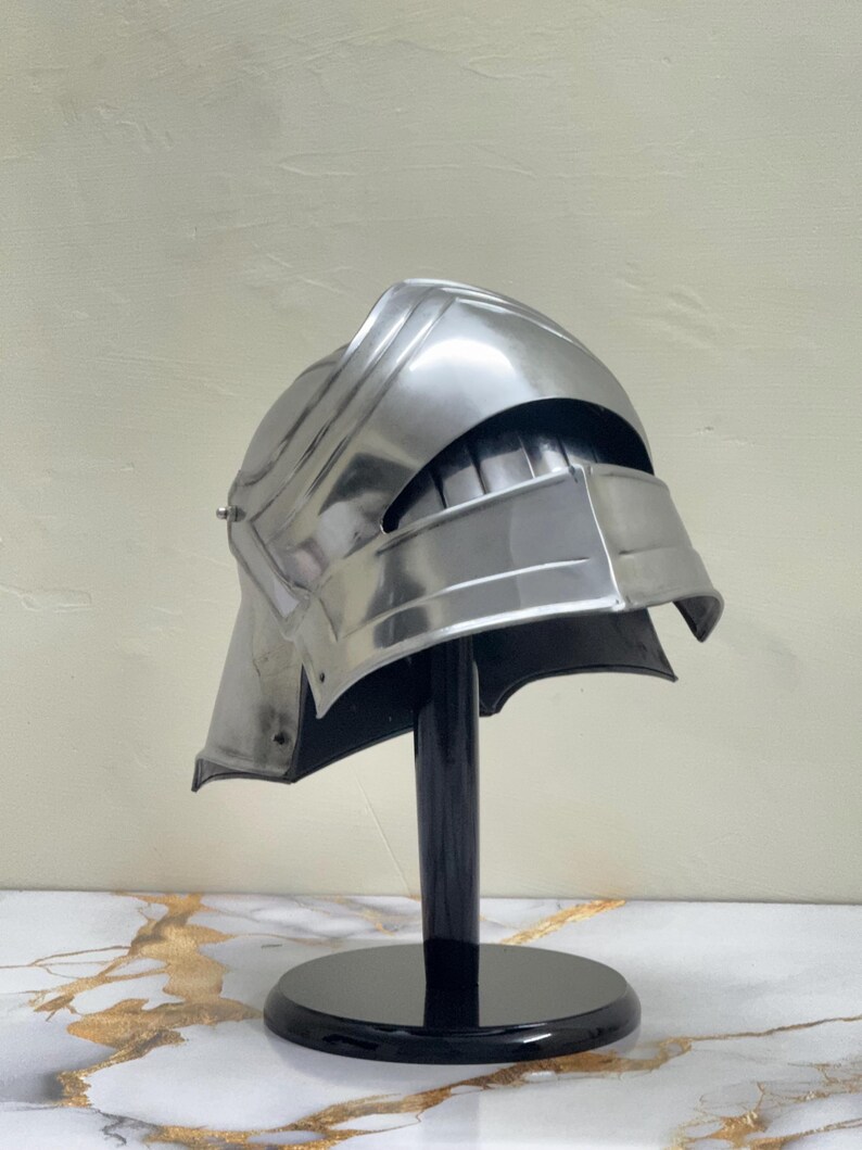Medieval Knight Crusader Helmet — Wearable Steel view 6