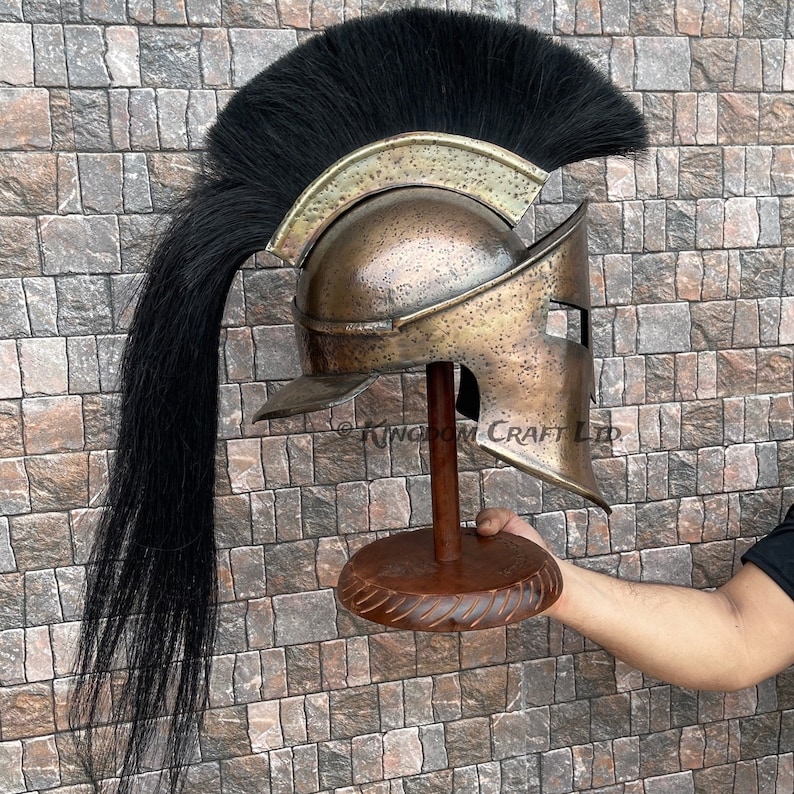 Spartan King Leonidas Helmet with Display Stand view 4