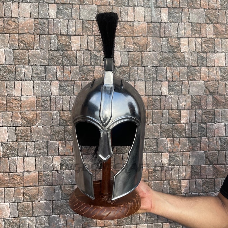 Troy Greek Achilles Trojan Helmet — Home Display view 7