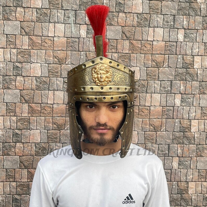 Roman Centurion Queen's Guard Helmet with Display Stand view 6