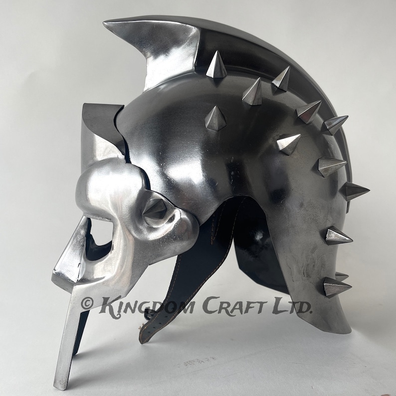 Gladiator Maximus Greek Armor Helmet with Display Stand view 3