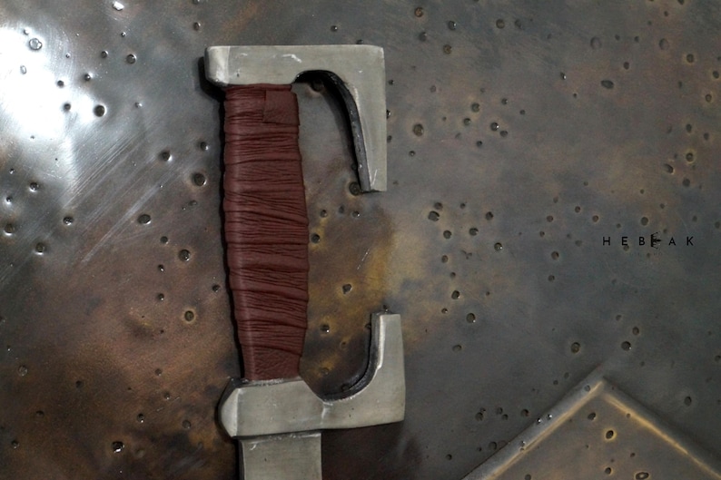 Spartan Style Decorative Shield Helmet — Large Display view 4