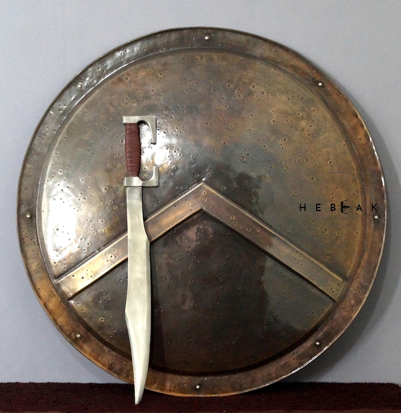 Spartan Style Decorative Shield Helmet — Large Display view 16