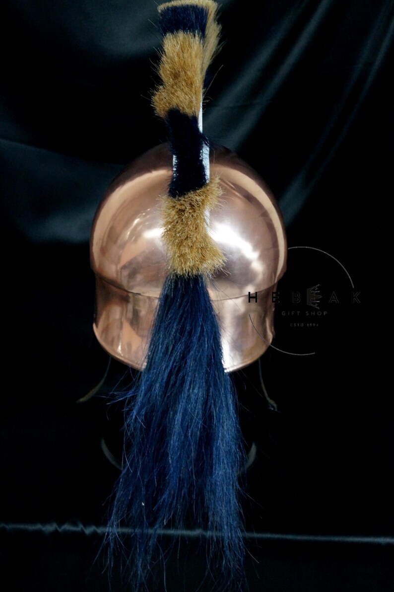 Handcrafted Greek Corinthian Helmet — Spartan view 3