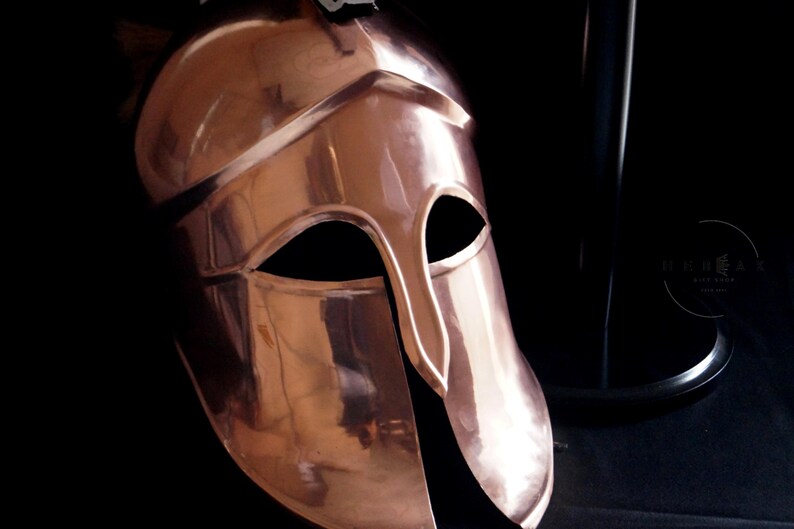 Handcrafted Greek Corinthian Helmet — Spartan view 7