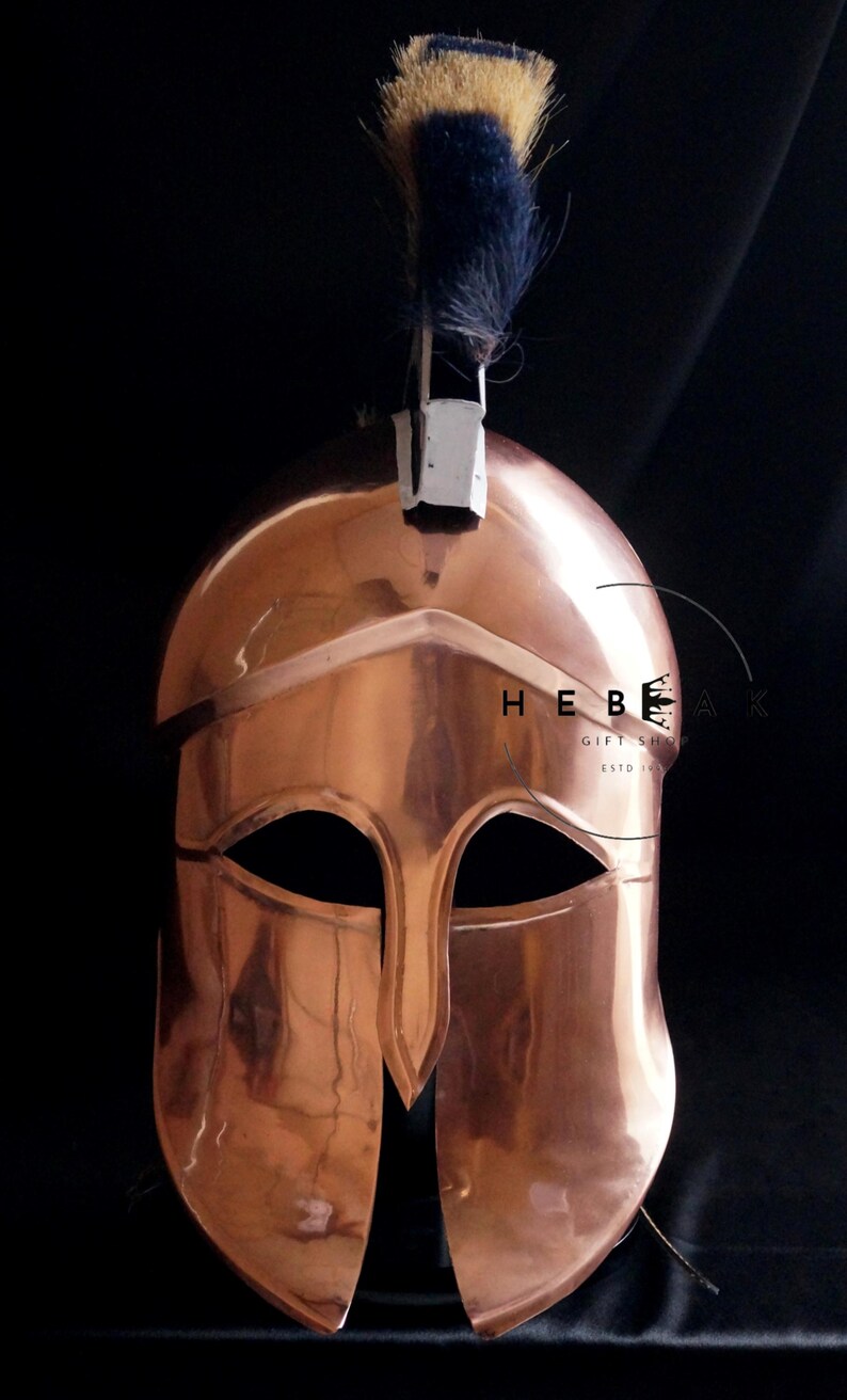 Handcrafted Greek Corinthian Helmet — Spartan view 8