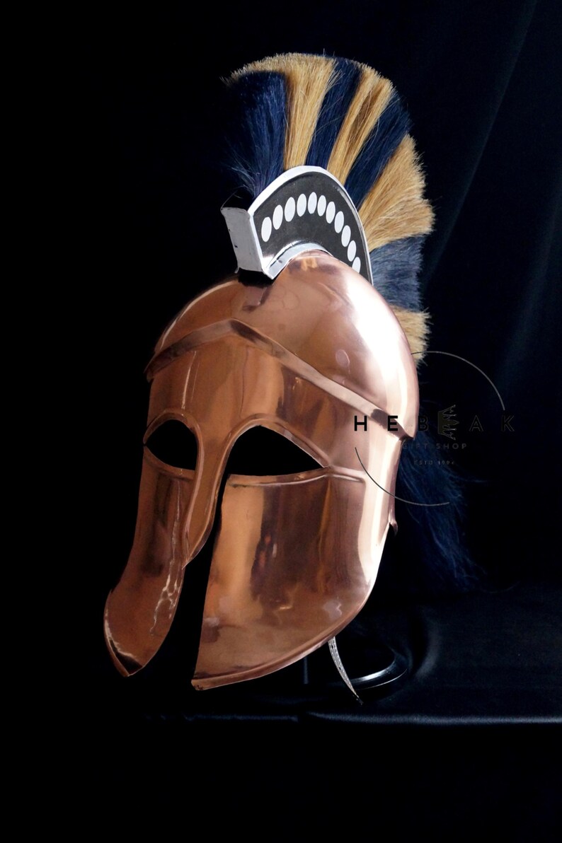 Handcrafted Greek Corinthian Helmet — Spartan view 9