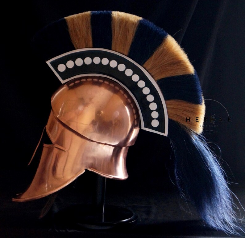 Handcrafted Greek Corinthian Helmet — Spartan view 10