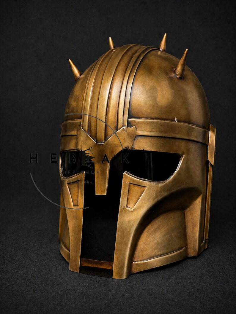 Bronze Warrior Fantasy Knight Helmet — Collector Display view 8