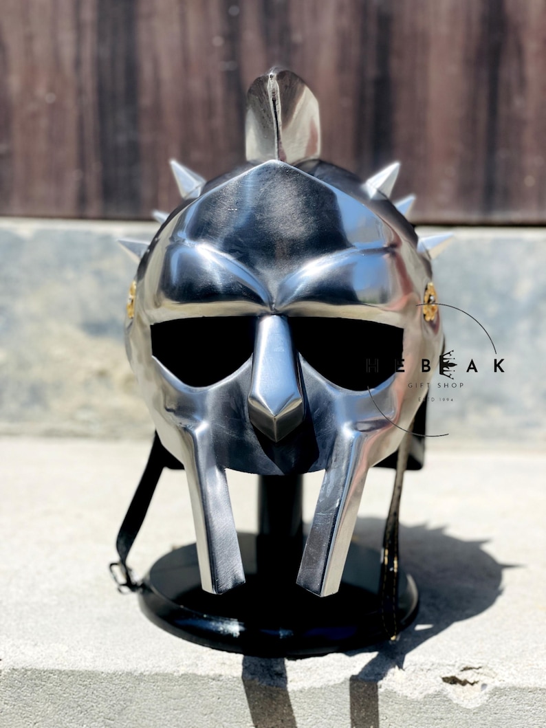 Gladiator Helmet Replica — Roman Warrior Armor view 2