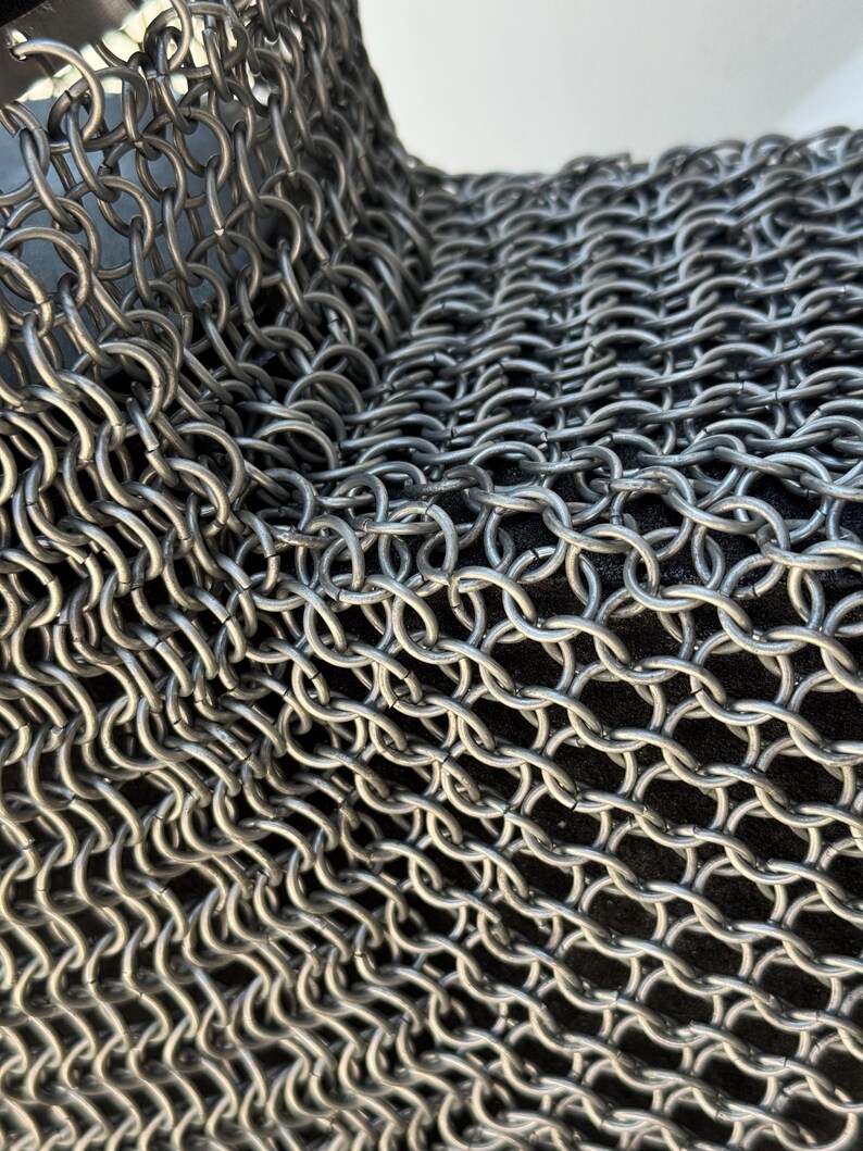 Medieval Chainmail Coif Helmet — Crusader Knight view 6