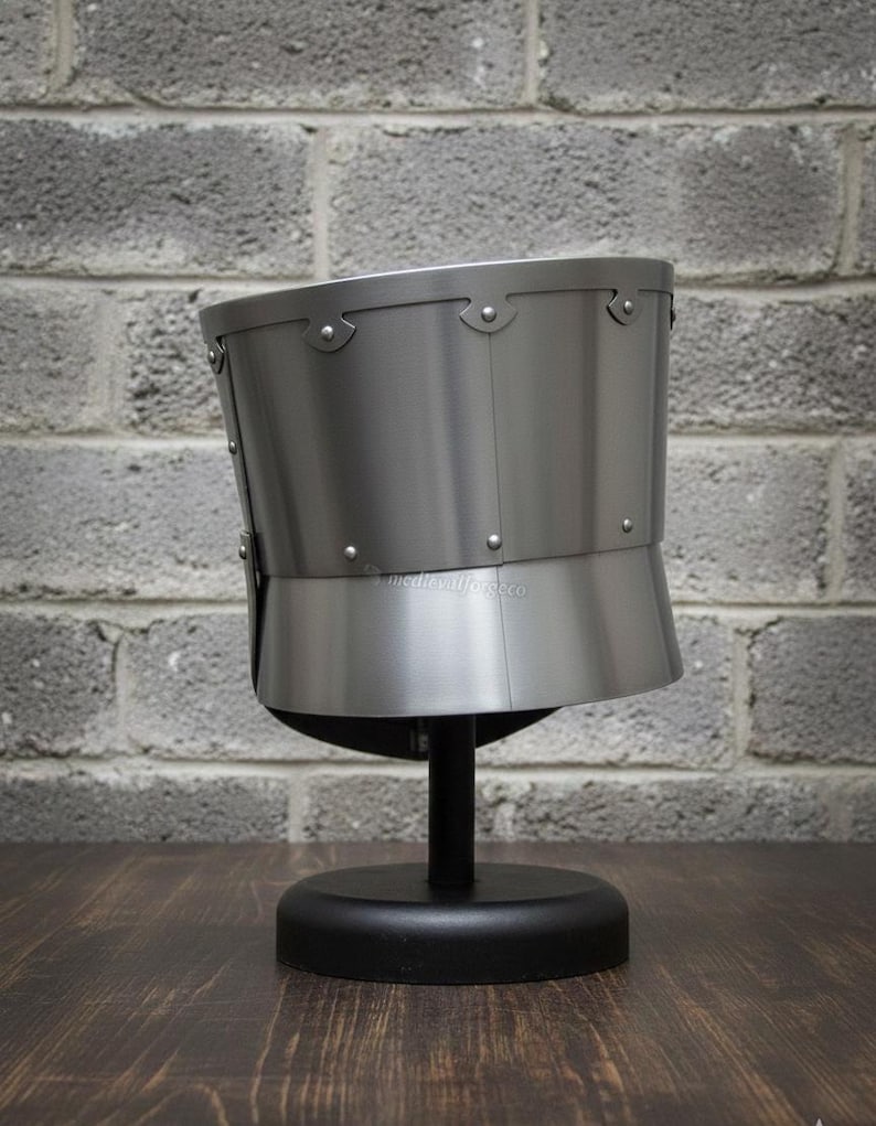 Medieval Flat Top Helmet — Century Knight Steel Crusader view 7