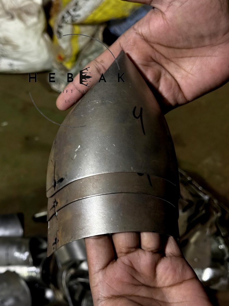 Viking Steel Helmet with Chainmail — LARP Display view 6