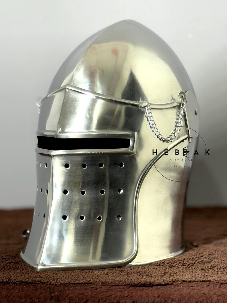 Steel Crusader Great Helm — Medieval Knight view 8
