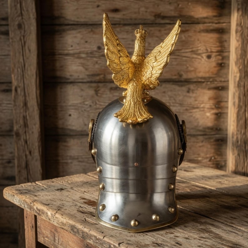 Imperial German Pickelhaube — Prussian Military Spiked view 2