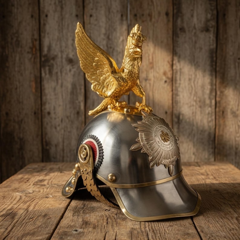 Imperial German Pickelhaube — Prussian Military Spiked view 4