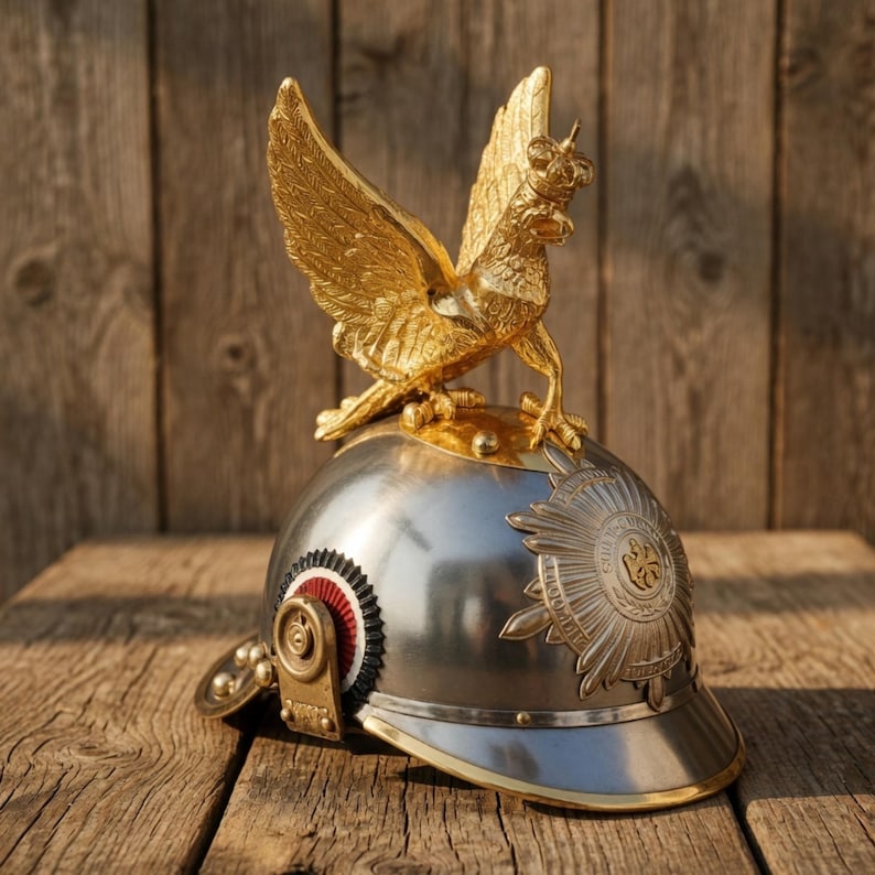 Imperial German Pickelhaube — Prussian Military Spiked view 8