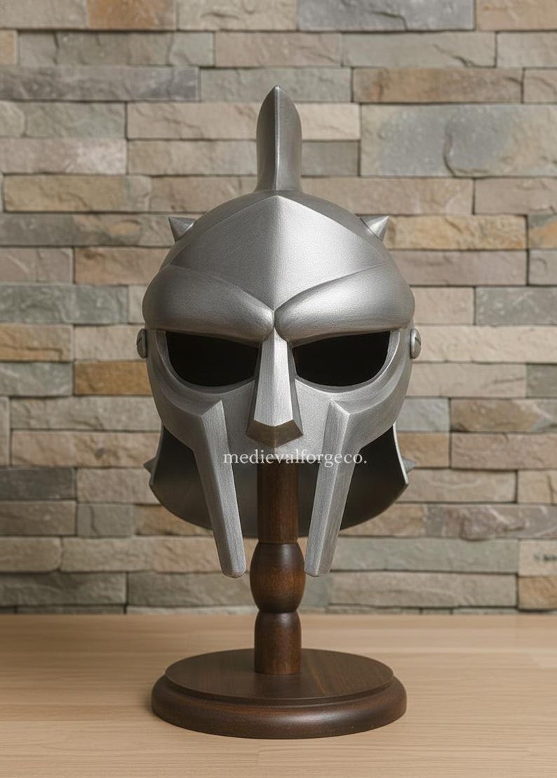 Fantasy Warrior Helmet with Spikes — Display Prop view 3