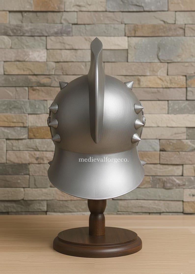 Fantasy Warrior Helmet with Spikes — Display Prop view 4