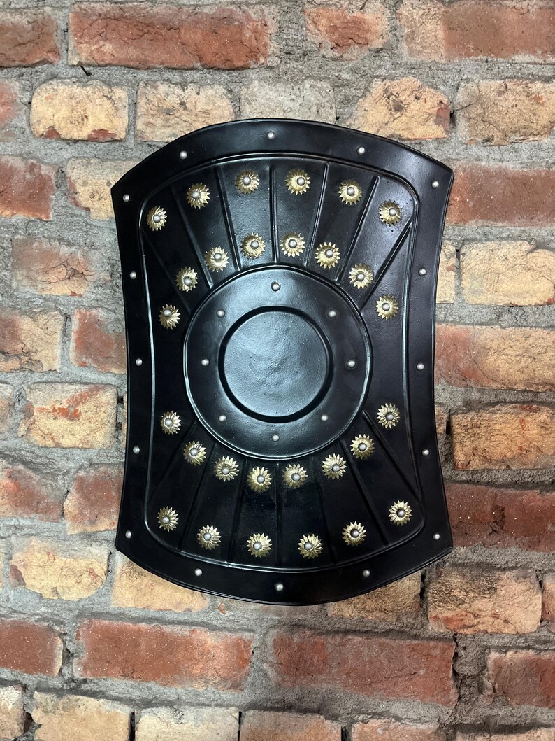 Templar Knight Steel Crusader Shield with Small view 3