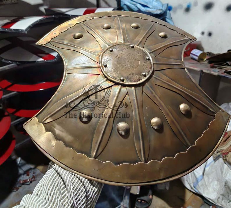 Medieval Trojan Shield with Greek Roman Armor Cosplay Prop view 2
