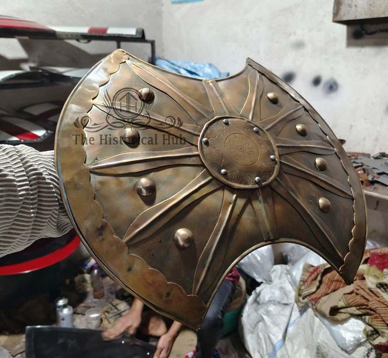 Medieval Trojan Shield with Greek Roman Armor Cosplay Prop view 6