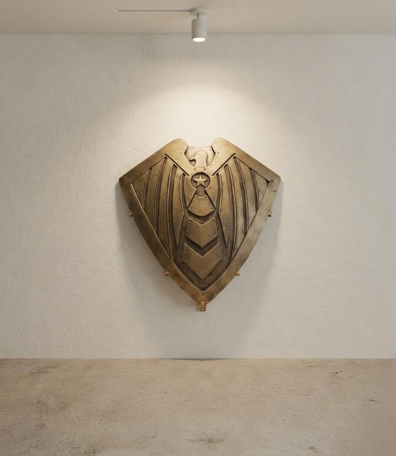 Super Soldier Shield Replica with Handcrafted Metal Hero Prop view 4
