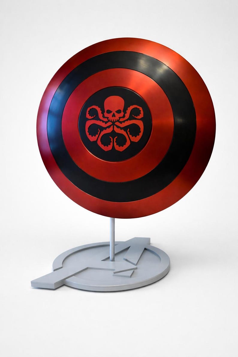 Handmade Aluminum Hydra Captain America Shield Replica view 2