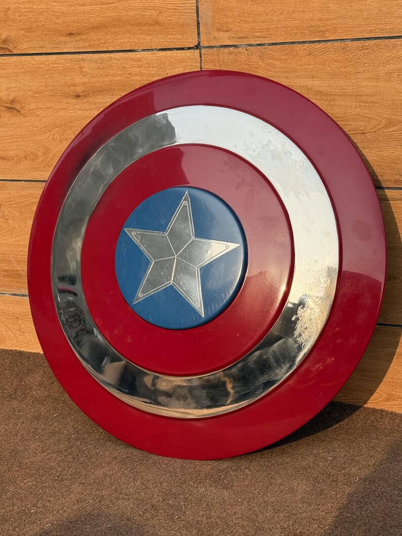 Steel Captain America Shield with Winter Soldier view 6