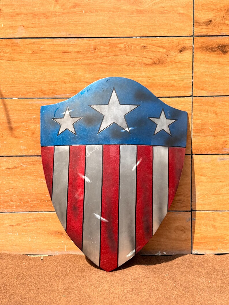 24 Inch Aluminum Captain America Shield with Marvel First Avenger view 2
