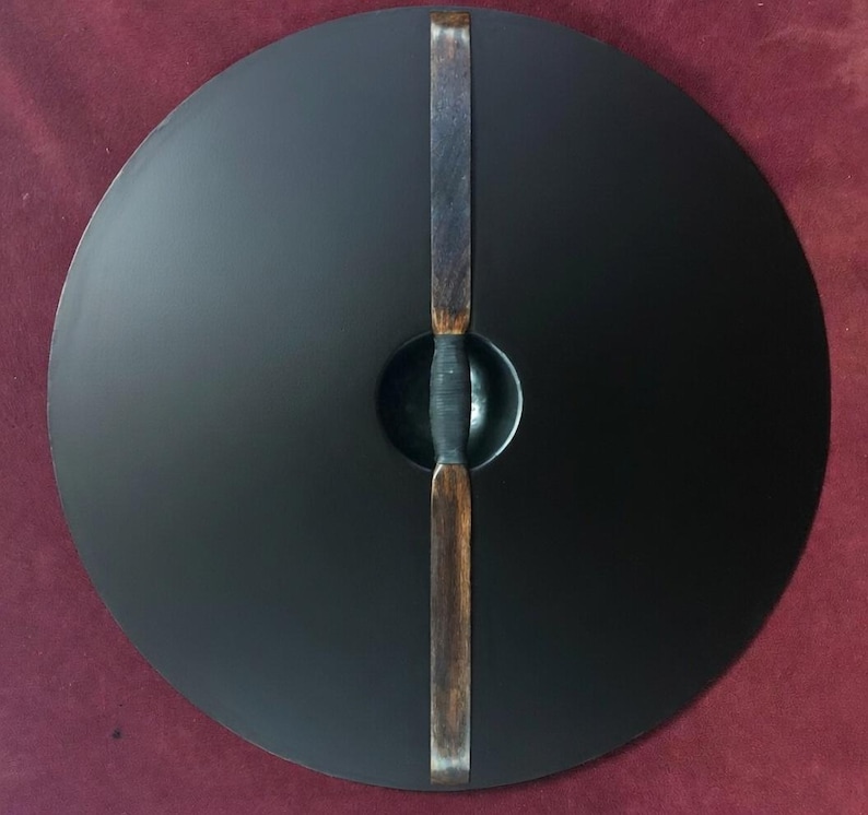 Handmade Viking Shield with Battleworn Norse Style view 3