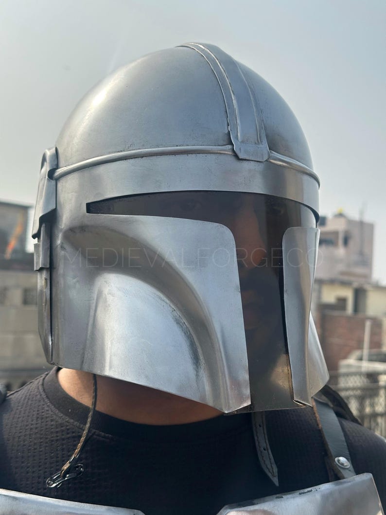Mandalorian Inspired Beskar Armor Set for Sci-Fi Warrior LARP view 9