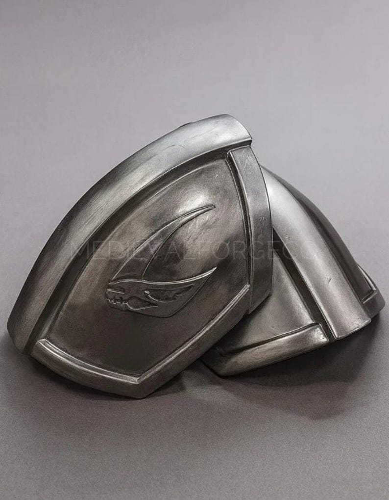Mandalorian Elite Black Steel Sci-Fi Warrior Armor Set view 6