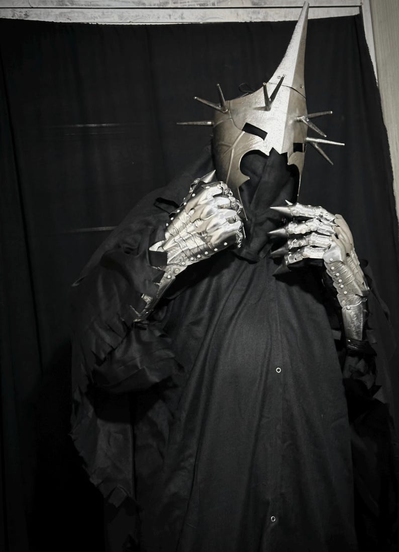 Medieval Handmade Nazgul Armor with Gothic Horror Wearable Cosplay view 6