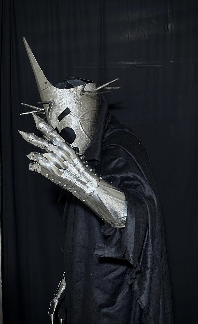 Medieval Handmade Nazgul Armor with Gothic Horror Wearable Cosplay view 9
